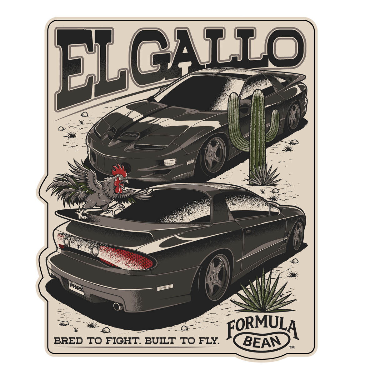 El Gallo Art Sticker